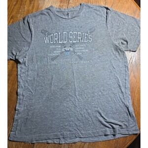 College World Series T-Shirt Mens XXL CWS‎ NCAA Baseball Distressed Gray